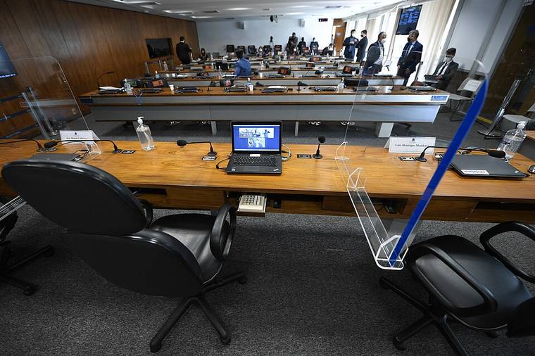 Sala da CPI da Pandemia no Senado